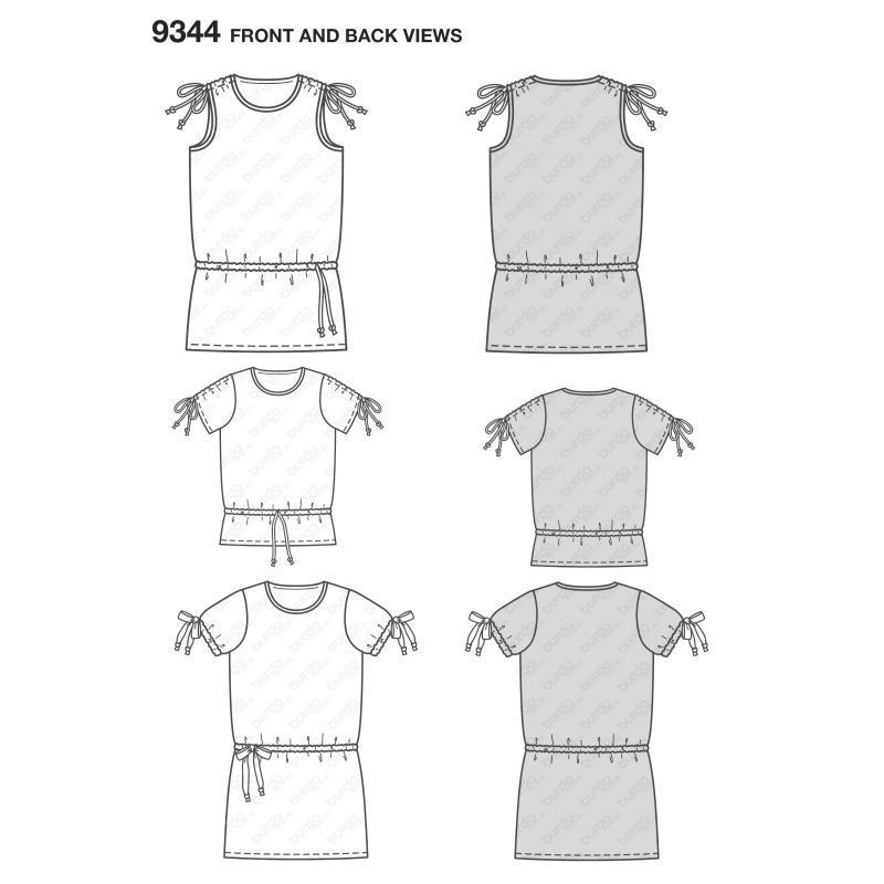 Платье топ выкройка Выкройка Burda 9344 - Платье, топ