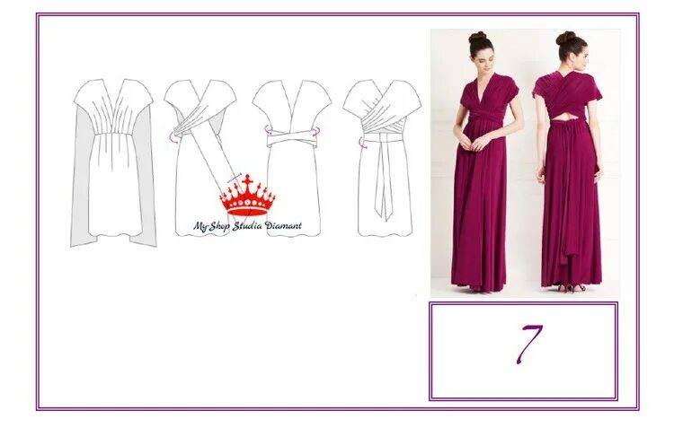 Платье трансформер выкройка Как Создать образ - Платья Трансформеры модель "Инфинити" и" DEA": Новости магаз