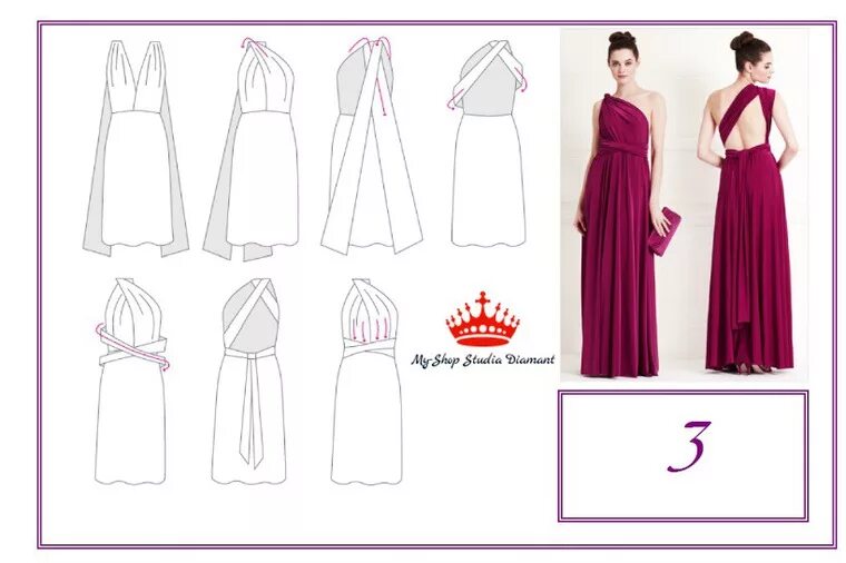 Платье трансформер выкройка и пошив Как Создать образ - Платья Трансформеры модель "Инфинити" и" DEA": Новости магаз