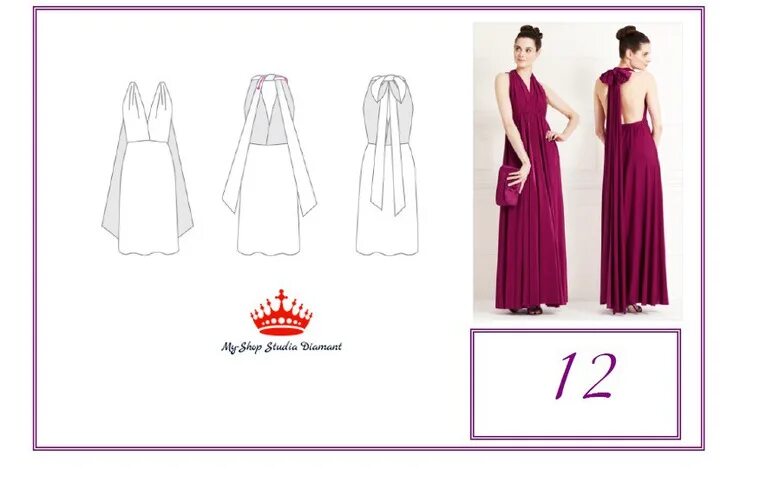 Платье трансформер выкройка и пошив Как Создать образ - Платья Трансформеры модель "Инфинити" и" DEA": Новости магаз