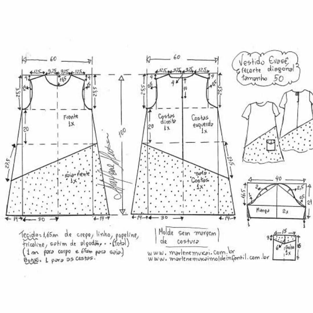 Платье трапеция для полных выкройки Одноклассники Выкройки, Летние платья, Шитье