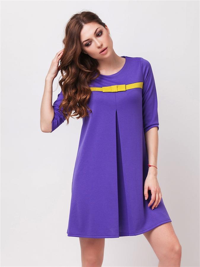 Платье трапеция фото Платье-трапеция с рукавами ?. Модель без застежек. Длина изделия - 86 см