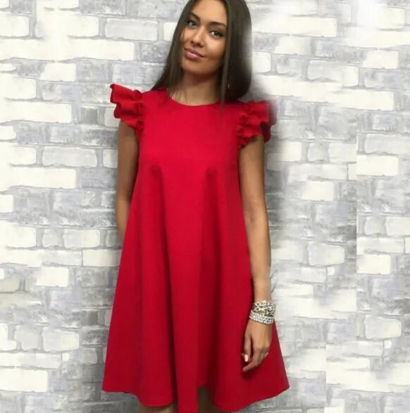 Платье трапеция фото Платье женское 45 купить, отзывы, фото, доставка - SPirk.ru