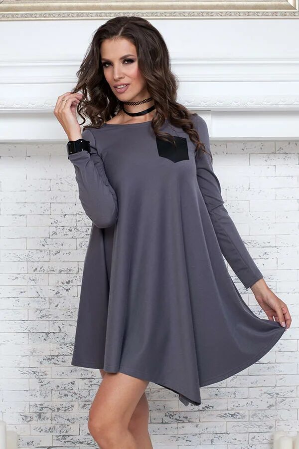 Платье трапеция фото платье Женские платья от производителя. Сезон "Осень-Зима 2017". Женские платья