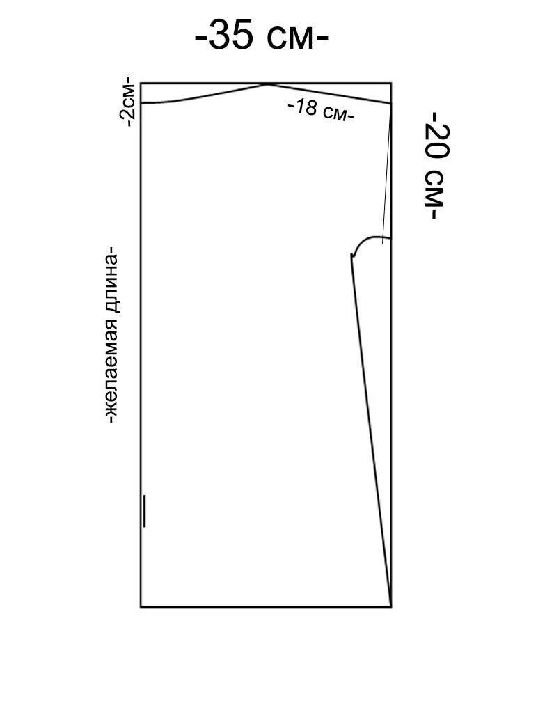 Платье туника выкройка Выкройка платья-балахон