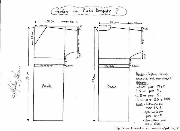 Платье туника выкройка туника 80 выкройка P De praia, Moldes de blusas, Túnica de praia