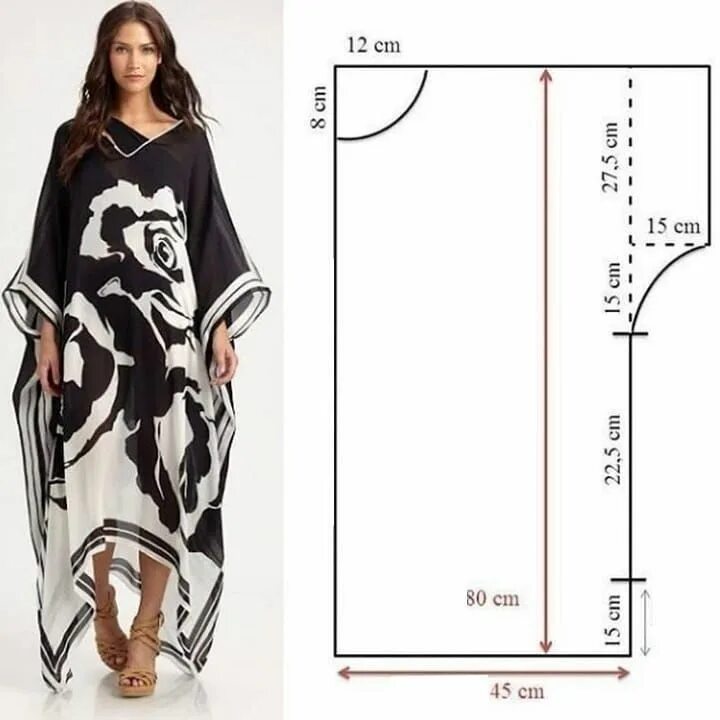 Платье туника выкройка Instagram의 Costura De Respeito님: "Gostou? Comente "SIM" para recebendo dicas dia