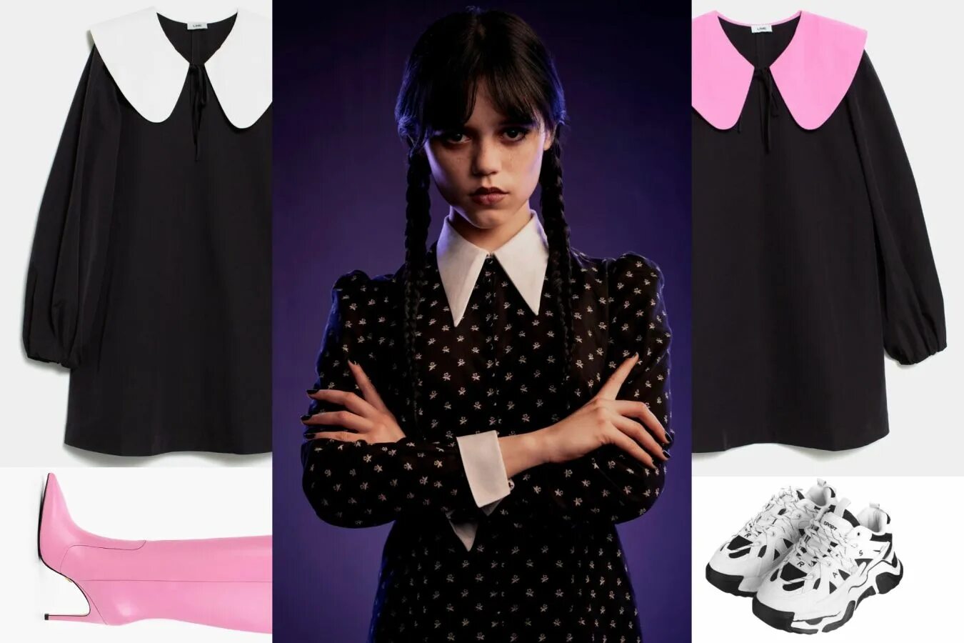 Платье уэнсдей фото Платья, как у Уэнсдей, в сериале: где купить, с чем носить - Чемпионат