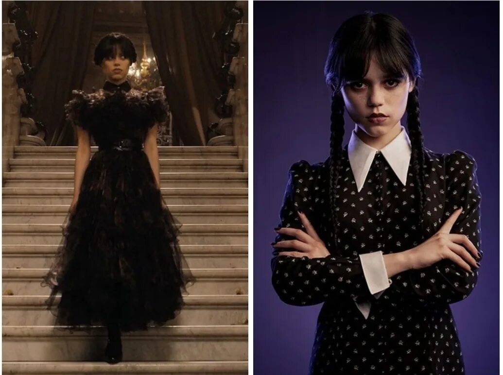 Платье уэнсдей фото Образ уэнсдей для девочки: найдено 90 картинок