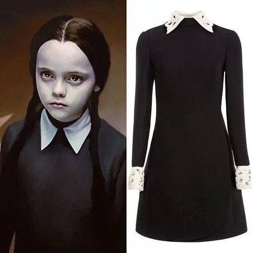 Платье уэнсдей фото wednesday addams dress - Google-søk Scary halloween costumes, Wednesday addams c