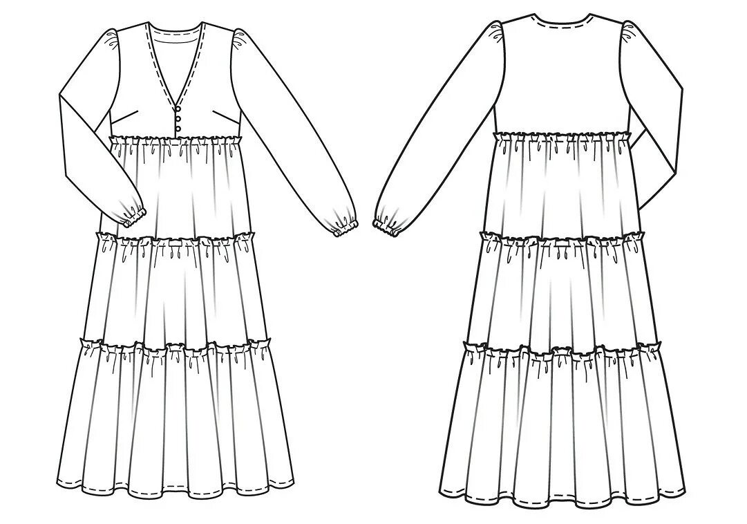 Платье уэнсдей выкройка Выкройка месяца: платье макси в духе 70-х - BurdaStyle.ru