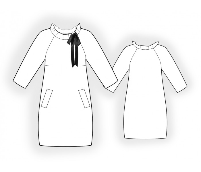 Платье уэнсдей выкройка Boho Dress - Sewing Pattern #4937. Made-to-measure sewing pattern from Lekala wi