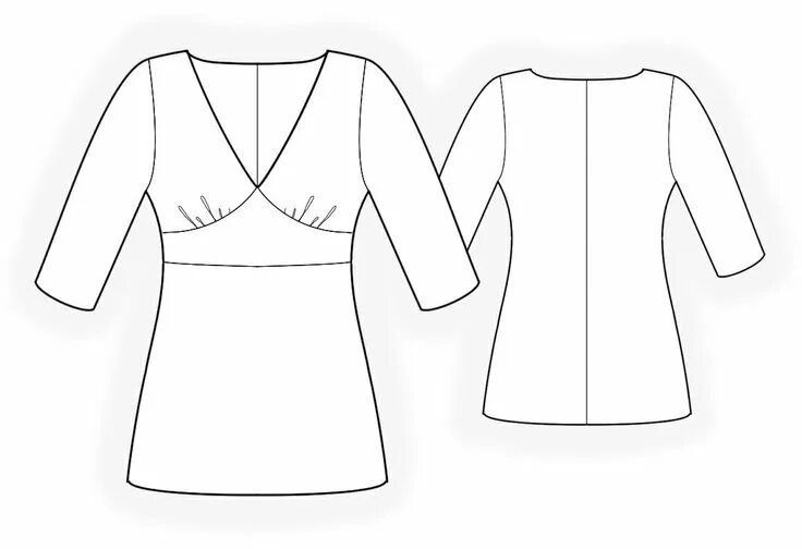 Платье уэнсдей выкройка Blouse With Inset Blouse pattern sewing, Womens sewing patterns, Jacket pattern 