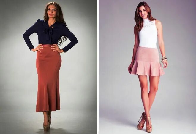 Платье юбка годе фото Виды юбок-годе - длинная в пол, миди и короткая, вязаная, джинсовая, из кожи, тр