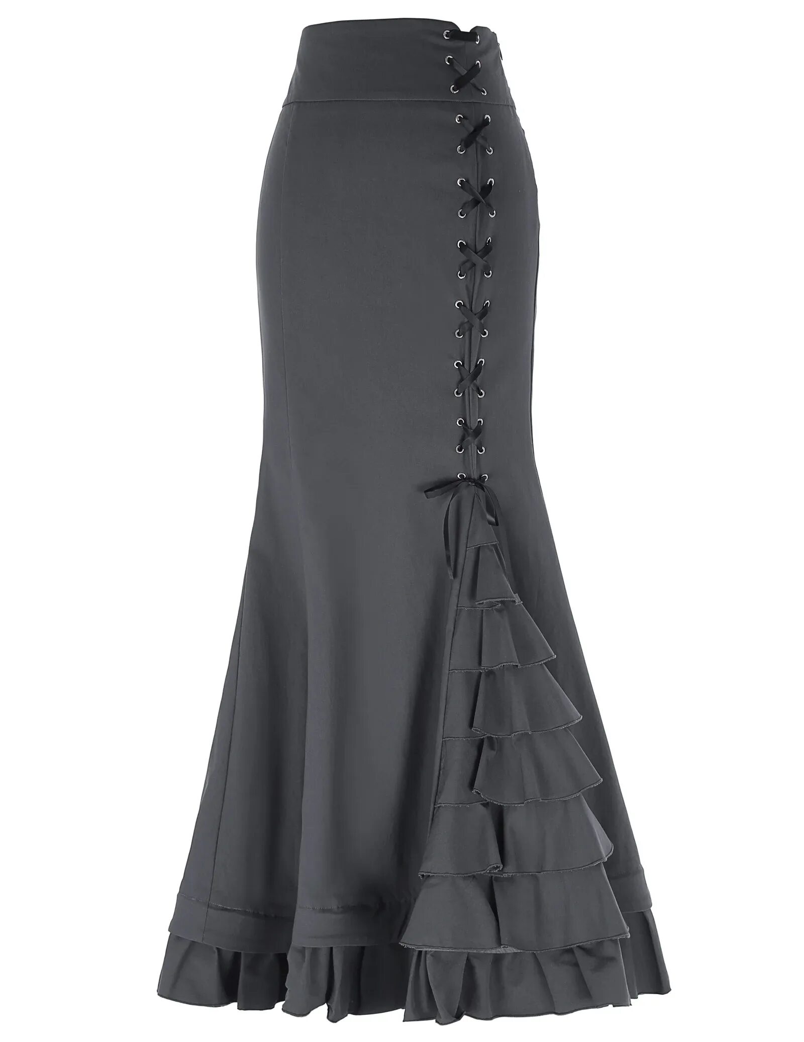 Платье юбка годе фото Женская винтажная длинная юбка корсет с высоким эластичным корсетом и рюшами на 