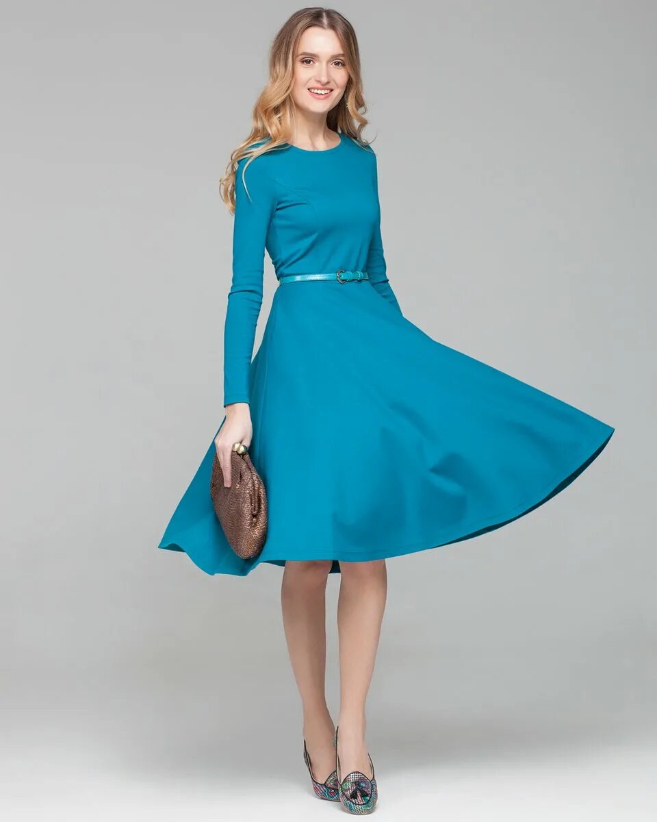 Платье юбка солнце фото Платье с юбкой-полусолнце. Модный дом Ekaterina Smolina.