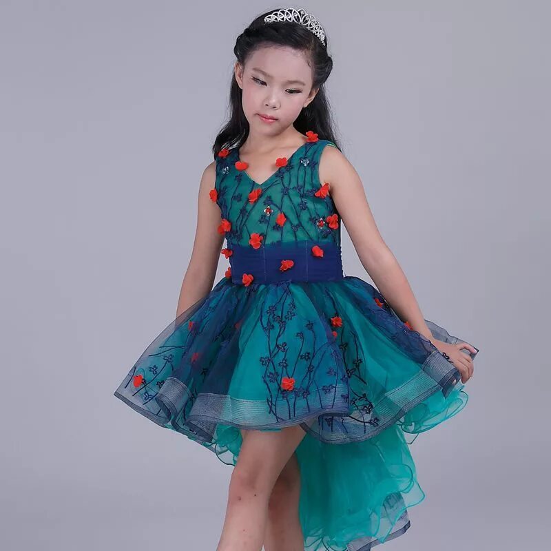 Платья 10 лет фото Girls dresses baby girl clothes princess party dress sleeveless fashion V neck f