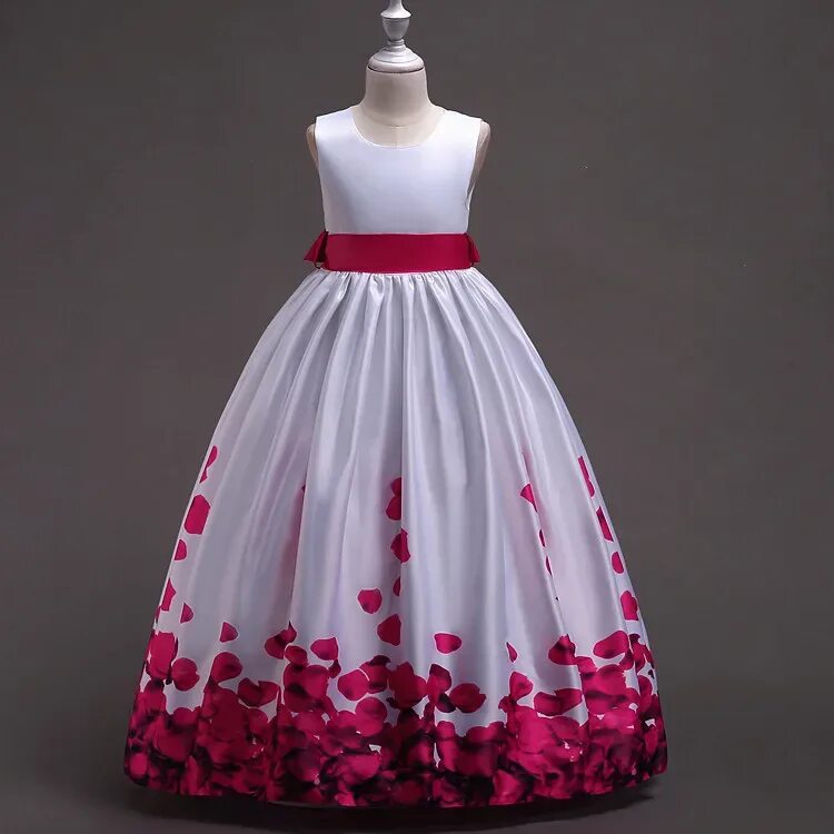 Платья 10 лет фото BacklakeGirls 2019 Новое поступление Бесплатная Доставка Атласные Платья с цвето