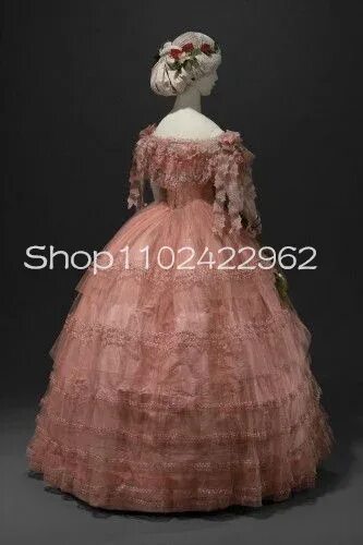 Платья 19 века фото россия Розовая туника с изображением истории, вечерние официальные платья, винтажное кр