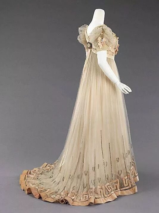 Платья 19 века фото женские бальные Vintage - Art Nouveau - Robe de soirée - Jeanne Paquin - 1905 Historical dresses