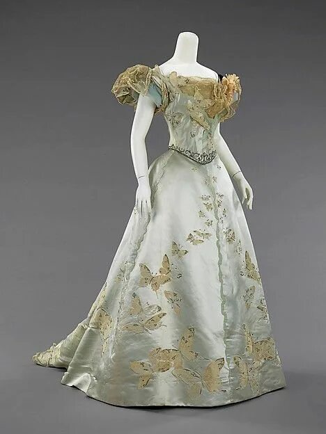 Платья 19 века фото женские бальные House of Worth Ball gown French The Metropolitan Museum of Art Historical dresse