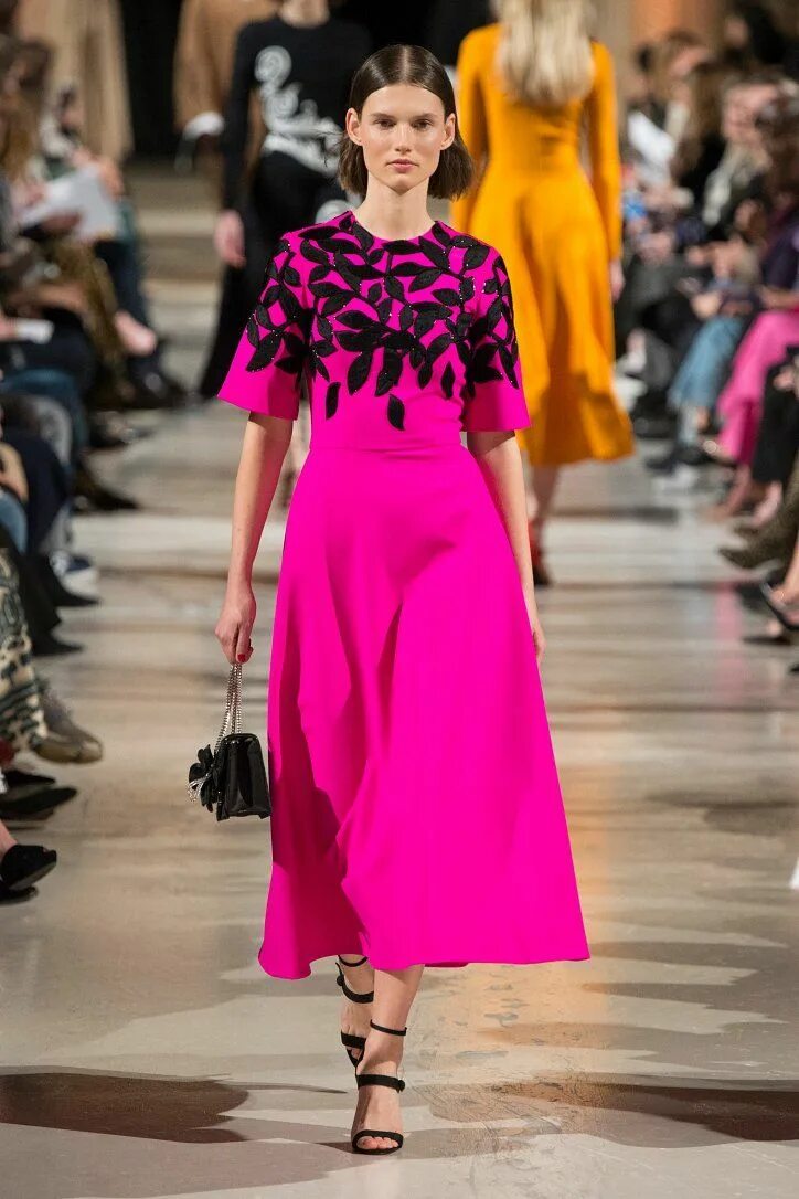 Платья 2019 года модные тенденции Коллекция Oscar de la Renta осень-зима 2018-2019 Moda, Moda estilo, Estilo de mo