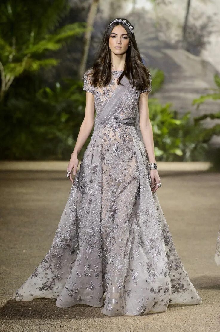 Платья 2020 года фото Elie Saab's Couture Collection Is Full of Dreamy Dresses and Sparkling Pants - Y