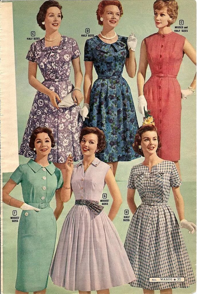 Платья 40 годов фото Flickr Vestidos anos 40, Moda anos 60, Moda anos 50