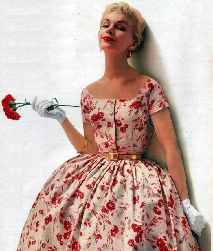Платья 50 х годов фото Унесенные ветром, или Рафинированная женственность 50-х Журнал Ярмарки Мастеров 