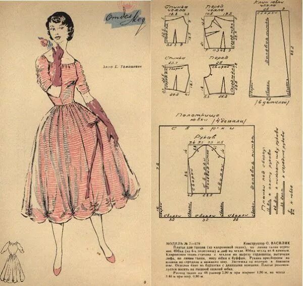 Платья 50 х выкройки Осинка Выкройки, Бесплатная выкройка, Винтажные швейные выкройки