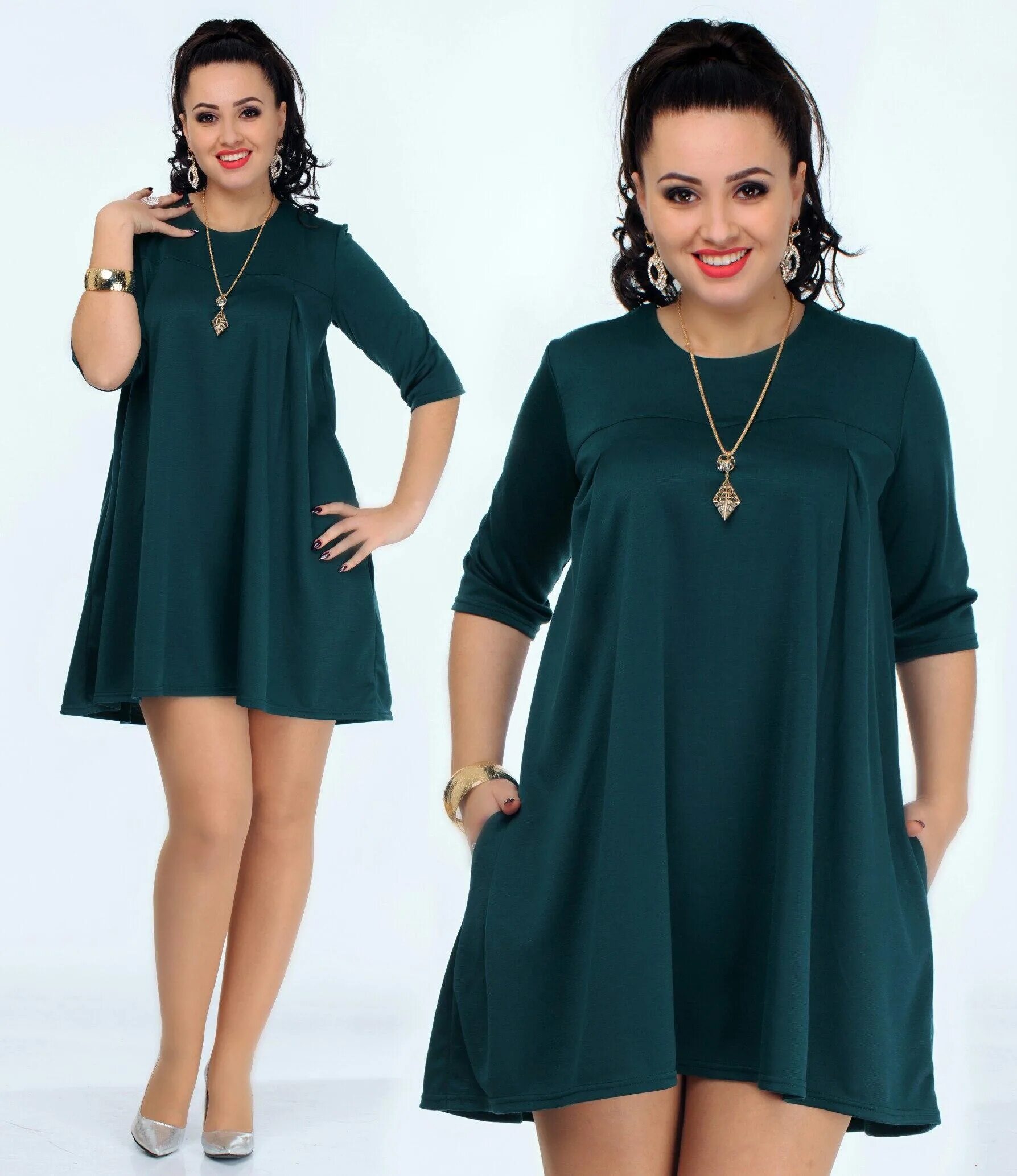 Платья 50 размера фото Свободные платья костюмы - 88 фото