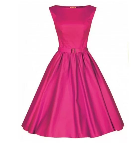 Платья 60 фото Платье средней длины без рукавов цвет: ЯРКО-РОЗОВЫЙ Длинные платья и средней. По