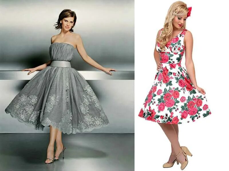 Платья 60 фото Платье в стиле ретро - фото моделей, аксессуары, прически и макияж