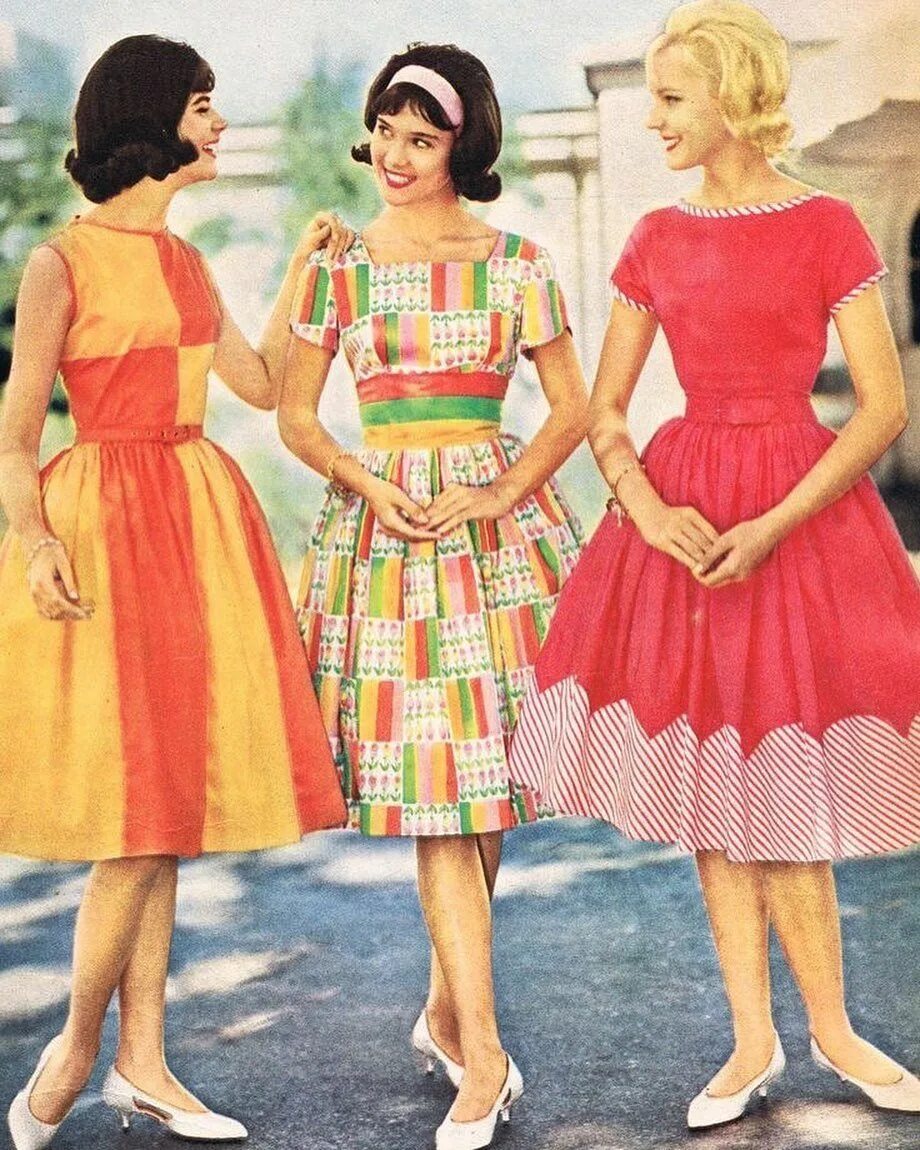 Платья 60 х фото Pin on Vintage 1940’s/50’s/60’s Home, Fashion ext