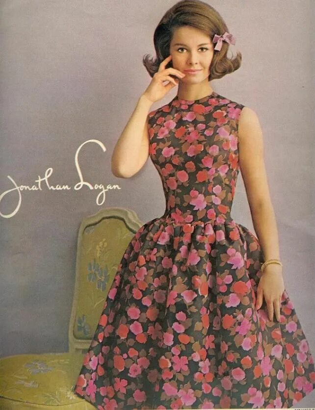 Платья 60 х годов фото Seventeen Magazine 1961 Vintage dresses, Vintage fashion 1960s, Sixties fashion
