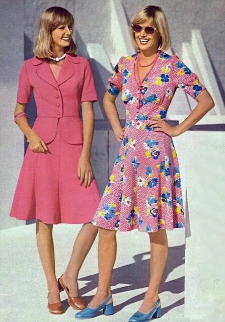 Платья 70 годов фото женские Retro 70's Fashion Inspiration