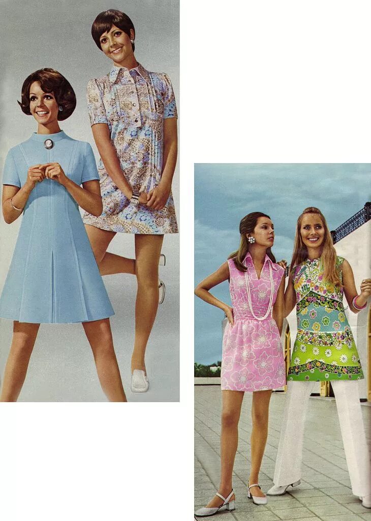 Платья 70 х годов фото 1970 Retro fashion, 70s fashion, Sixties fashion