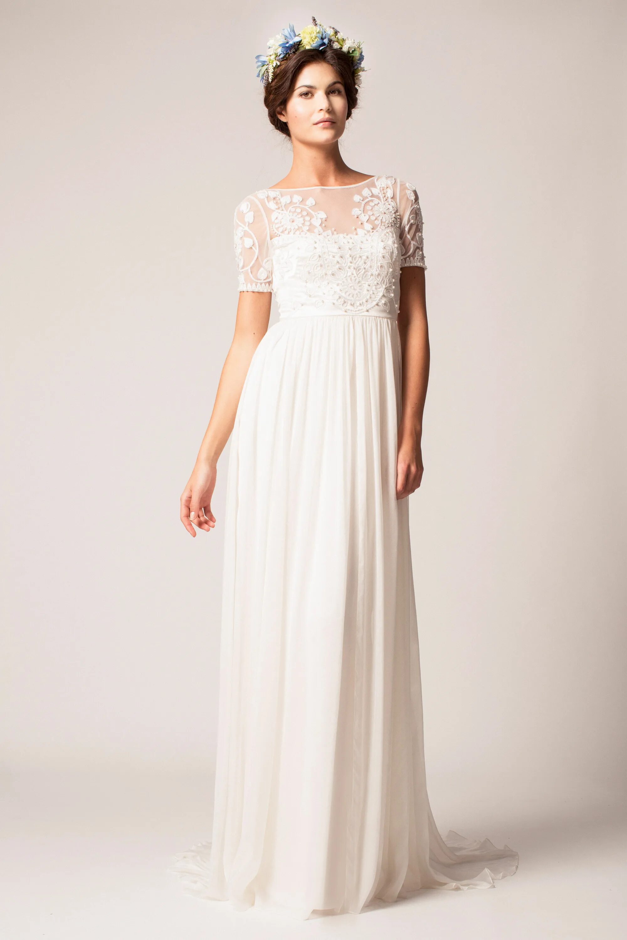 Платья ампир фото The Temperley Bridal Winter 2015 Collection - Saffron Dress #wedding #dress #sil