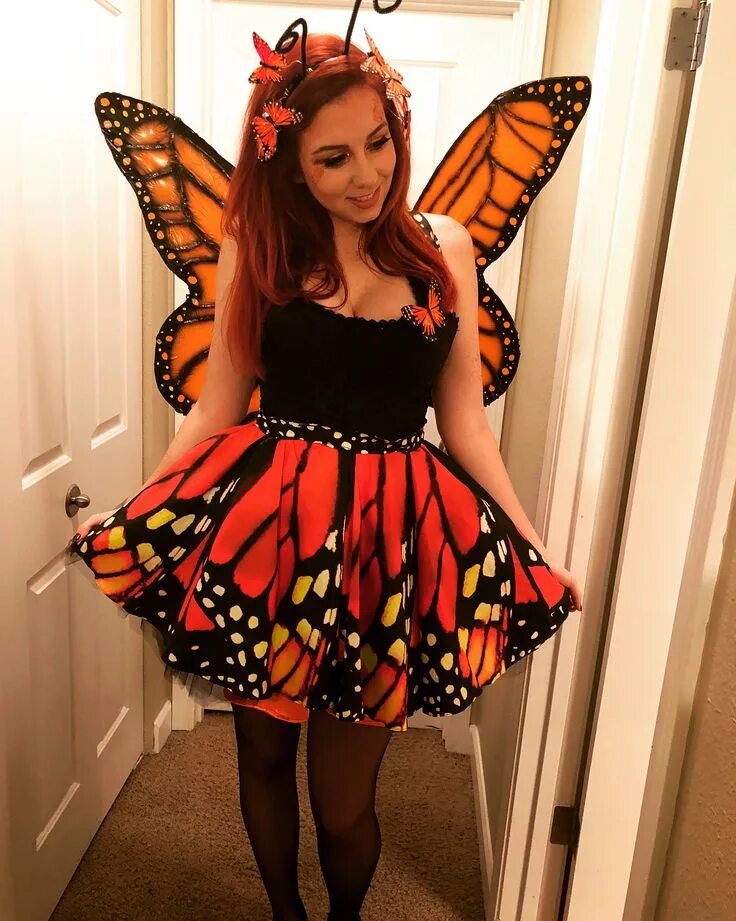 Платья бабочка фото Monarch butterfly costume. Butterfly circle skirt and monarch butterfly wings. B