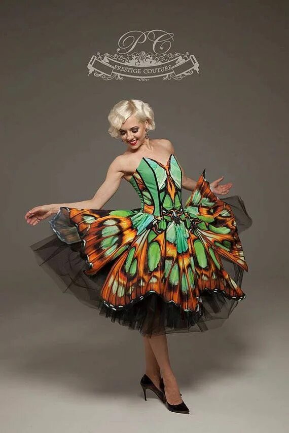 Платья бабочка фото Evening / Prom / Party Butterfly Dress Etsy Butterfly dress, Butterfly fashion, 