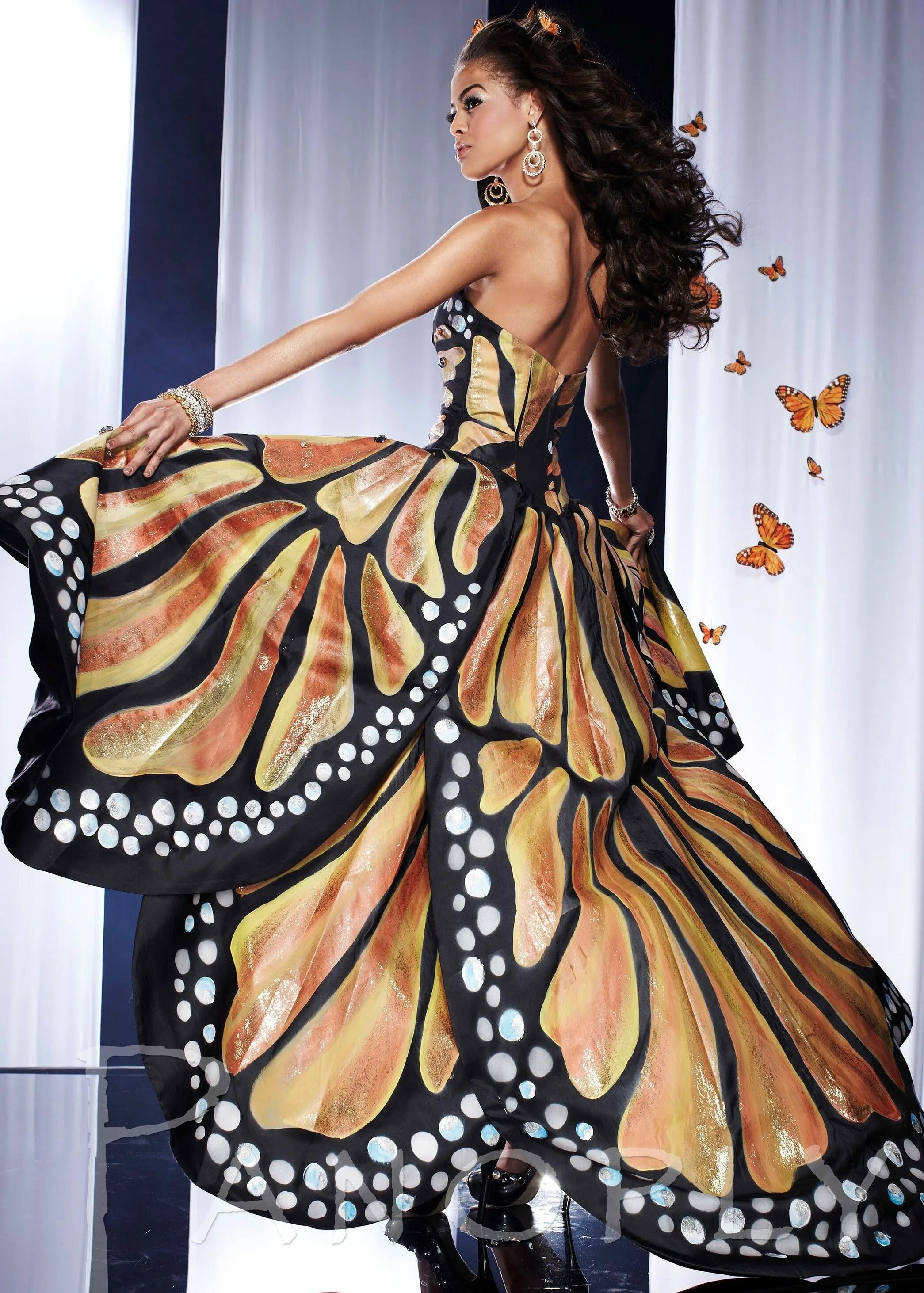 Платья бабочка фото Panoply 14584 Monarch Hi-Lo,Customized Plus Size Dresses Available With Huge Dis