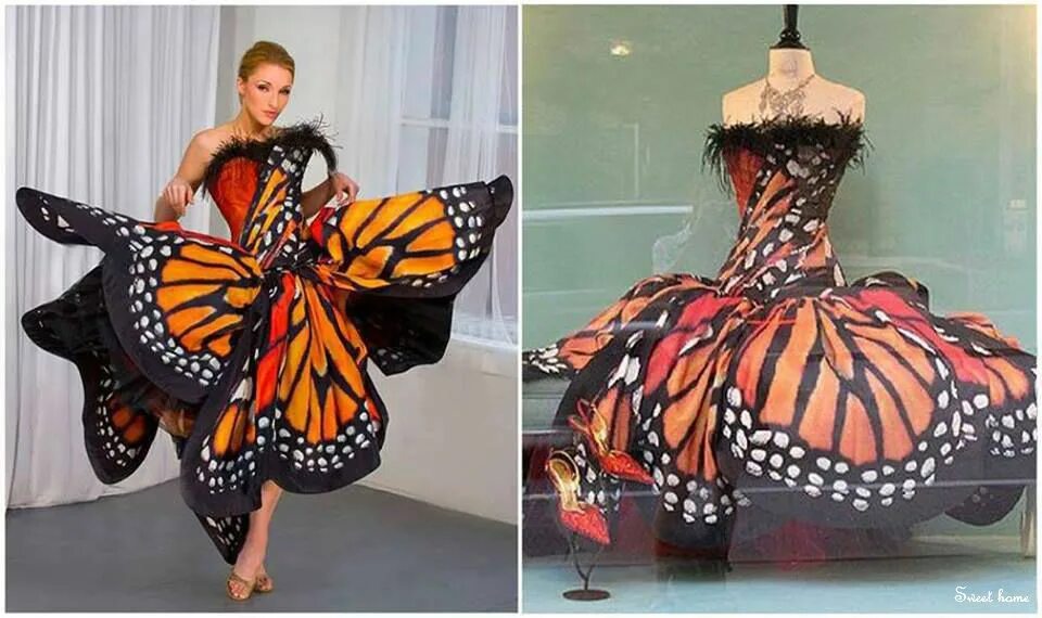 Платья бабочка фото Liblikakleit. Butterfly dress, Multi way dress, Couture dresses