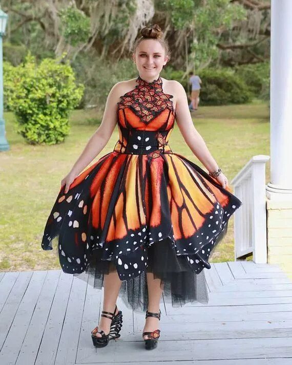 Платья бабочка фото Evening / Prom / Party Monarch Butterfly Dress Etsy in 2022 Butterfly dress, But