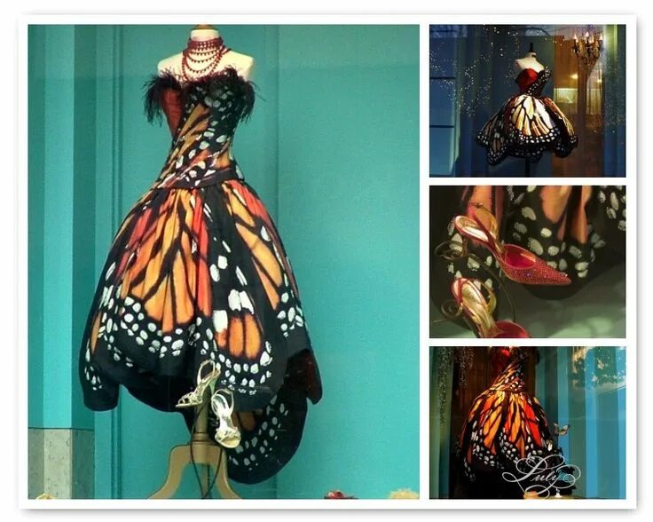 Платья бабочка фото The Monarch Butterfly Dress - The Butterfly Project Robe papillon, Costume papil