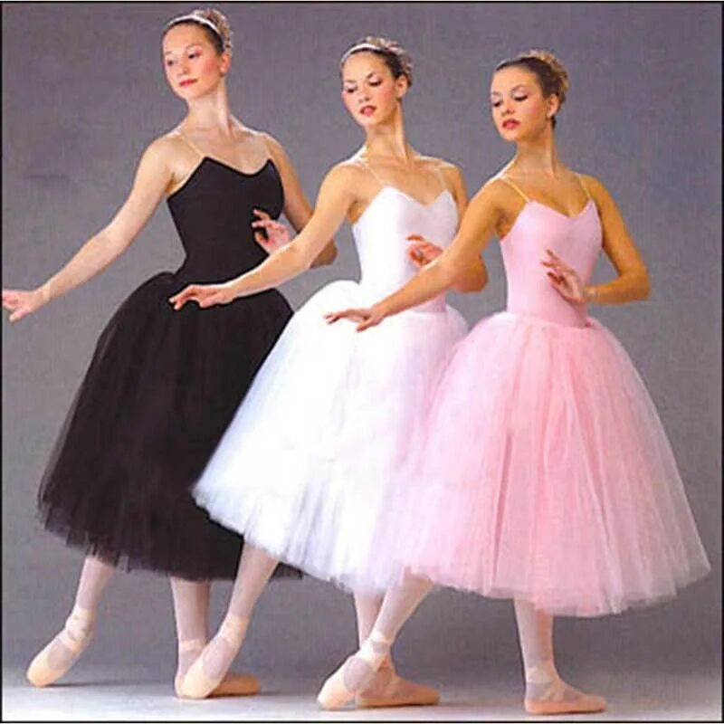 Платья балерин фото Adult Romantic Ballet Tutu Rehearsal Practice Skirt Swan Costume For Women Long 