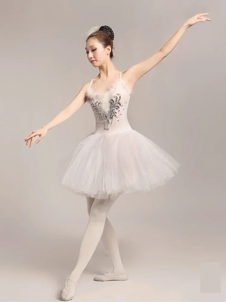 Платья балерин фото Белая балетная юбка-пачка балетное платье для девочек костюм Лебединое озеро Жен