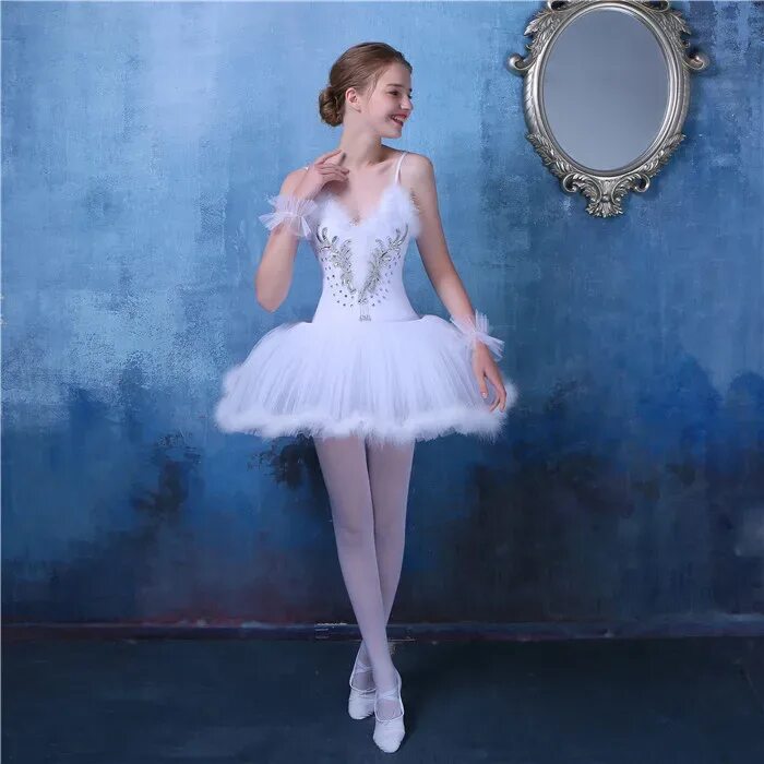 Платья балерин фото Женское балетное платье-пачка, профессиональное балетное платье в виде лебедя и 