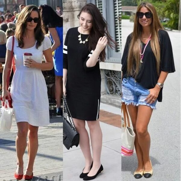 Платья без каблуков фото Балетки на весну и лето 2022-2021: модные тенденции стиля в фото