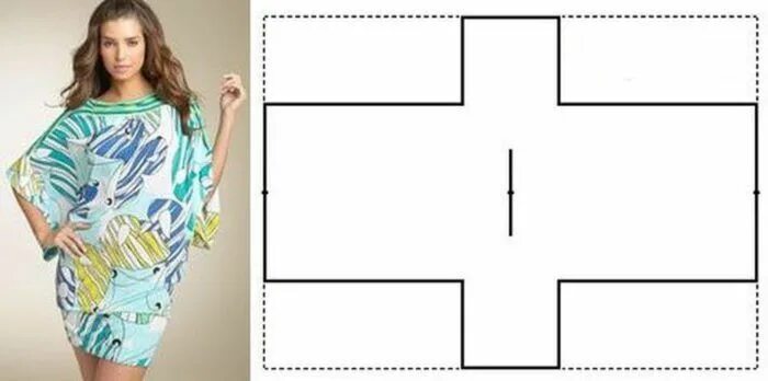 Платья без выкроек для начинающих Как сшить красивую тунику для пляжа своими руками для начинающих: выкройки, фото