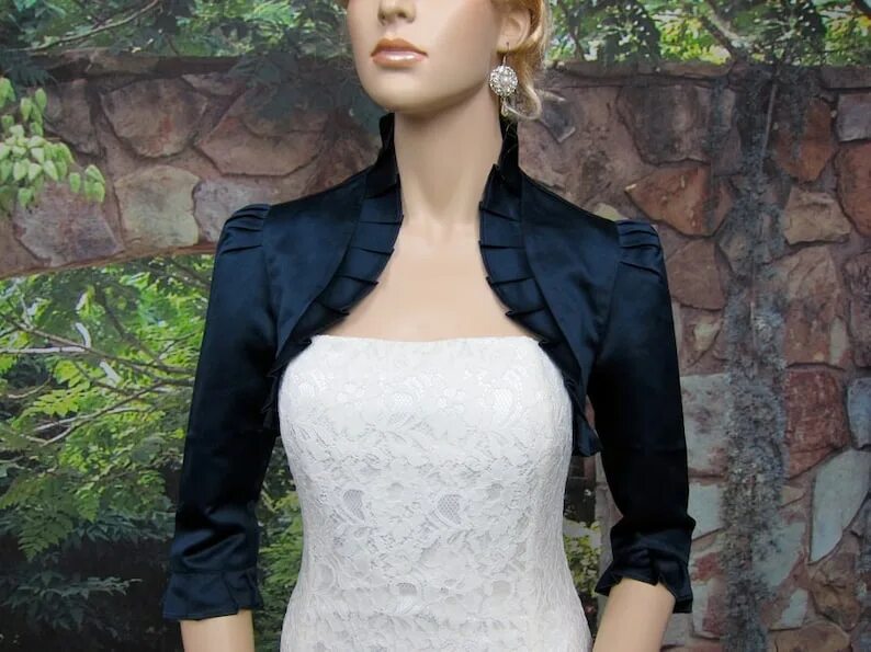 Платья болеро фото Satin bolero bolero jacket wedding bolero bridal bolero Etsy